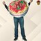 Spaghetti and Meatballs Adult Costume Halloween Food Tunic Chef Hat Funny Group Party Outfit